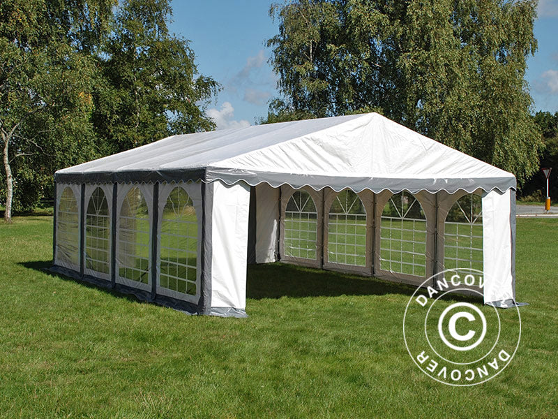 Namiot imprezowy Original 5x8m PVC 900, Szary/Biały - Image 3