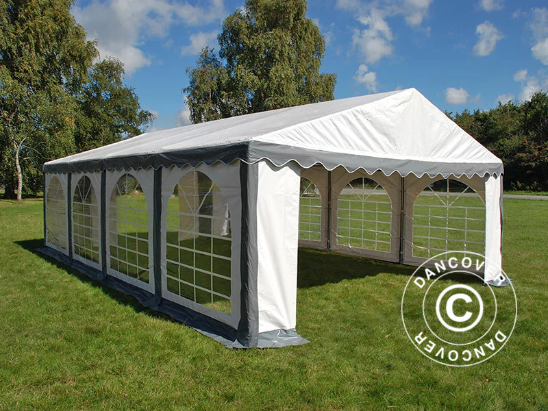Namiot imprezowy Original 5x8m PVC 900, Szary/Biały - Image 5