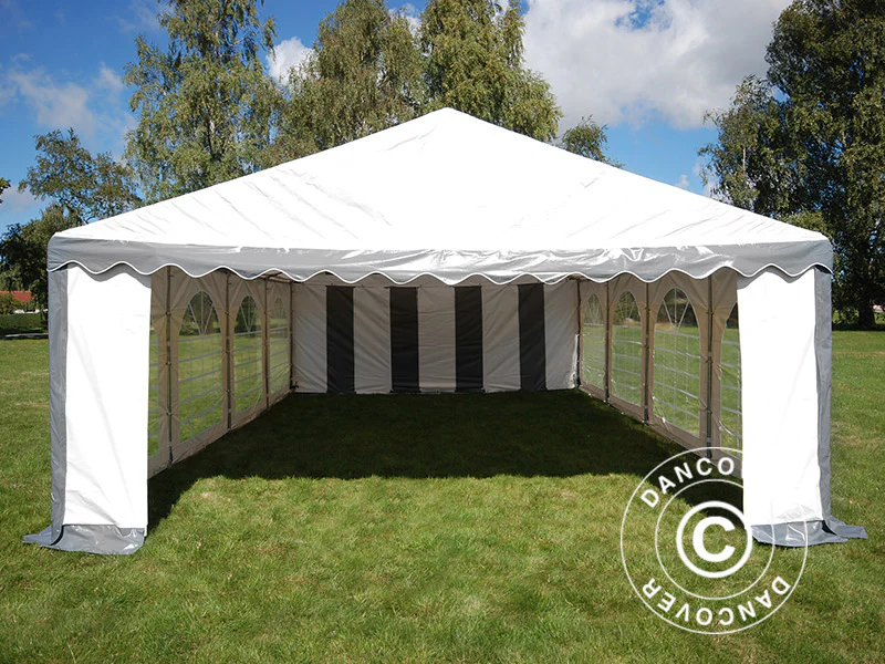 Namiot imprezowy Original 5x8m PVC 900, Szary/Biały - Image 6