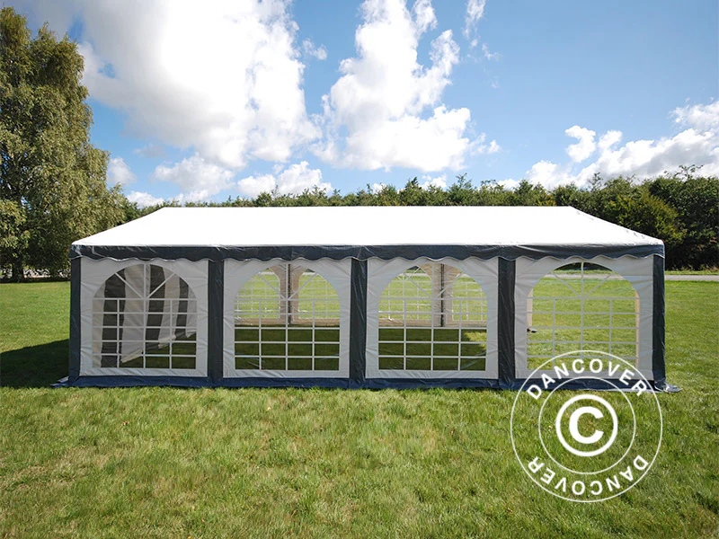 Namiot imprezowy Original 5x8m PVC 900, Szary/Biały - Image 7