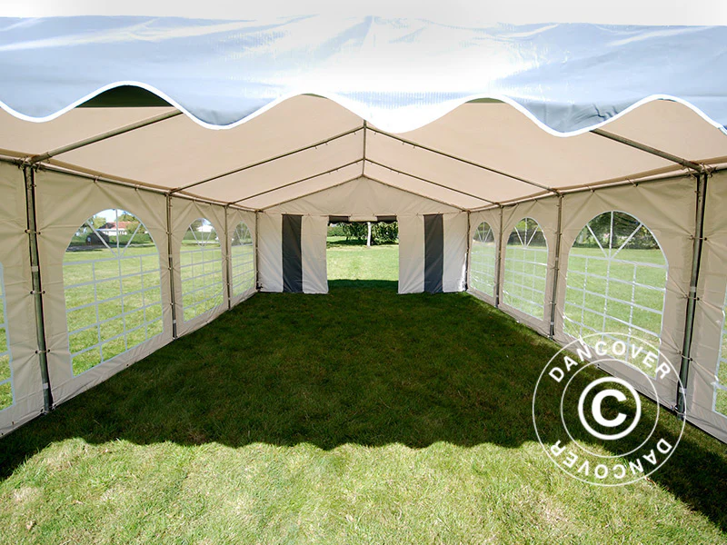 Namiot imprezowy Original 5x8m PVC 900, Szary/Biały - Image 8