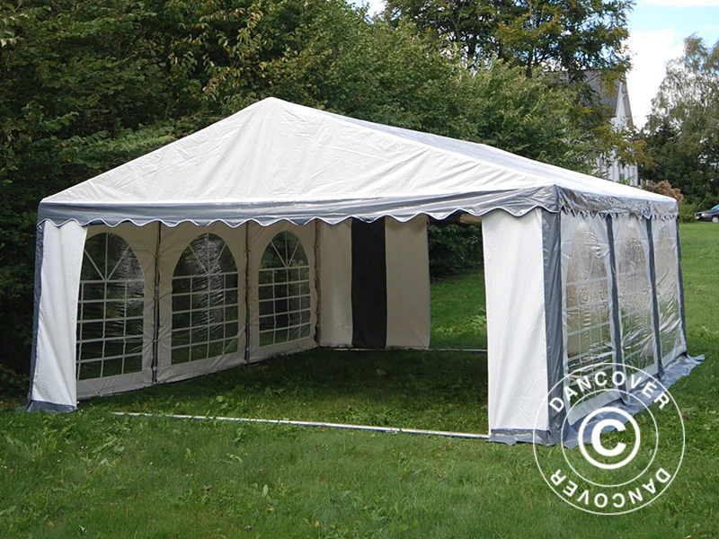 Namiot imprezowy Original 6x6m PVC 900, Szary/Biały - Image 4