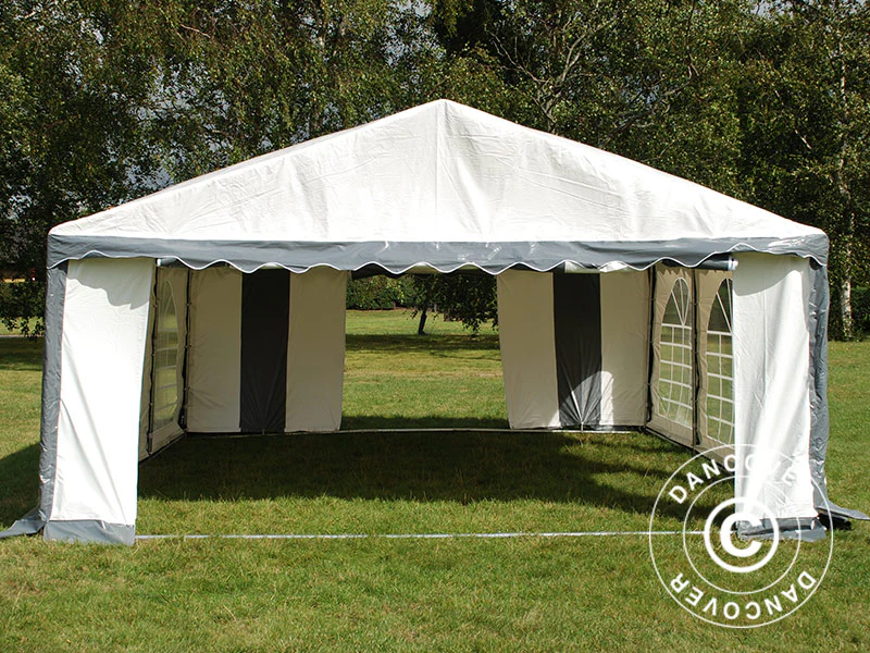 Namiot imprezowy Original 6x6m PVC 900, Szary/Biały - Image 6