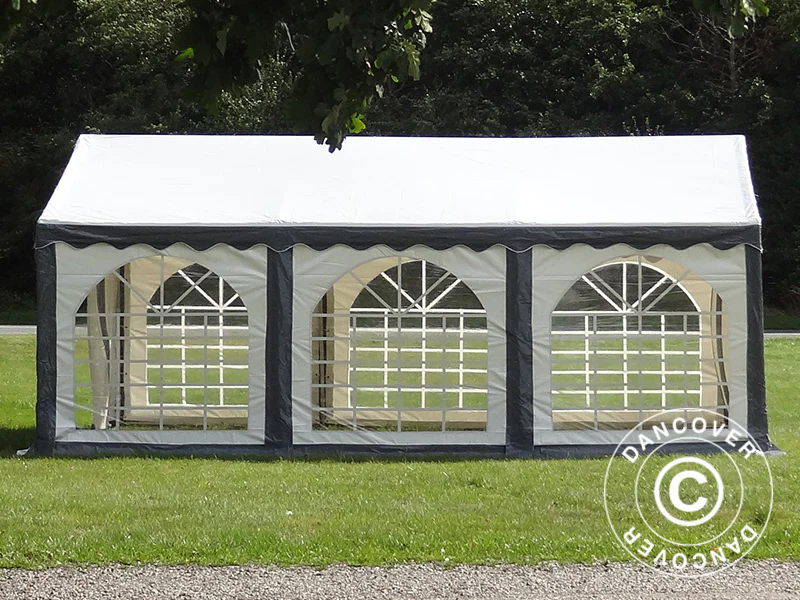 Namiot imprezowy Original 6x6m PVC 900, Szary/Biały - Image 7