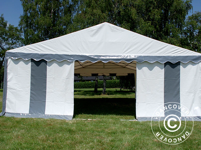 Namiot imprezowy Original 6x6m PVC 900, Szary/Biały - Image 9