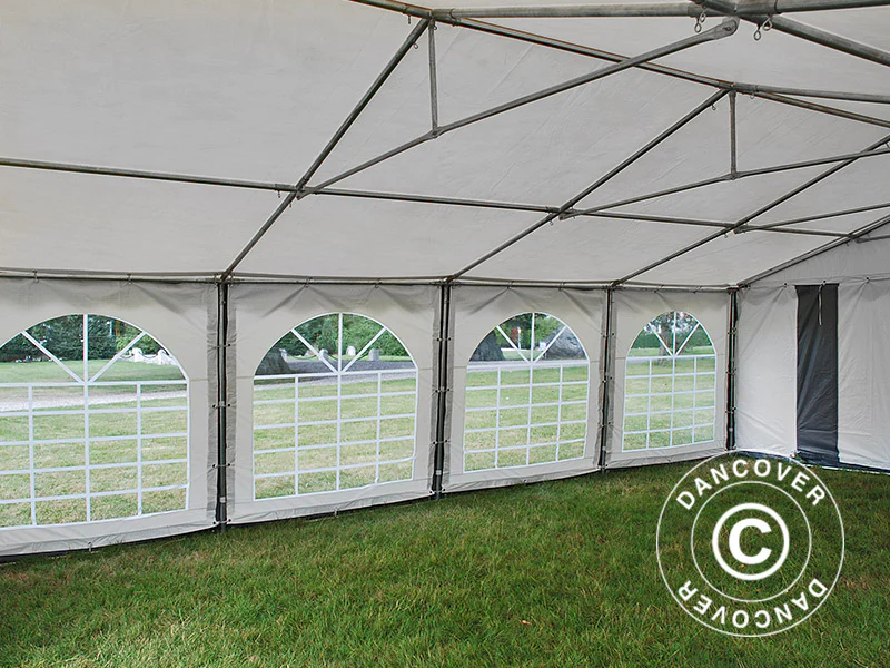 Namiot imprezowy Original 6x8m PVC 900, Szary/Biały - Image 10