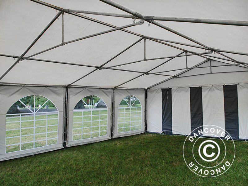 Namiot imprezowy Original 6x8m PVC 900, Szary/Biały - Image 12