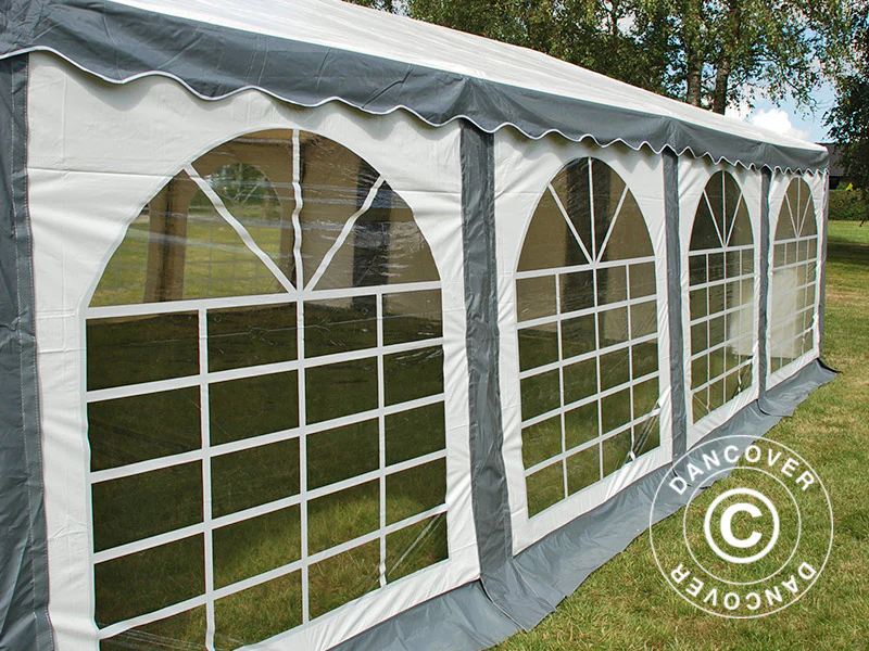 Namiot imprezowy Original 6x8m PVC 900, Szary/Biały - Image 16