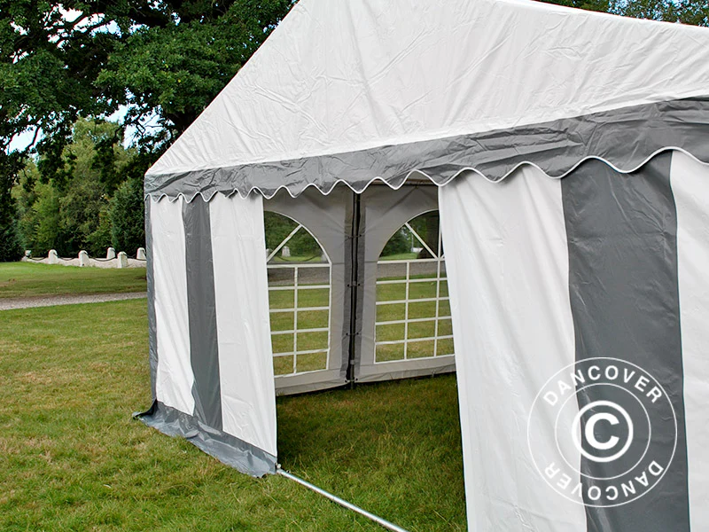 Namiot imprezowy Original 6x8m PVC 900, Szary/Biały - Image 17