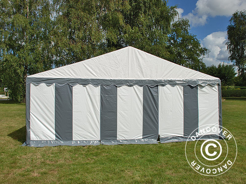 Namiot imprezowy Original 6x8m PVC 900, Szary/Biały - Image 3