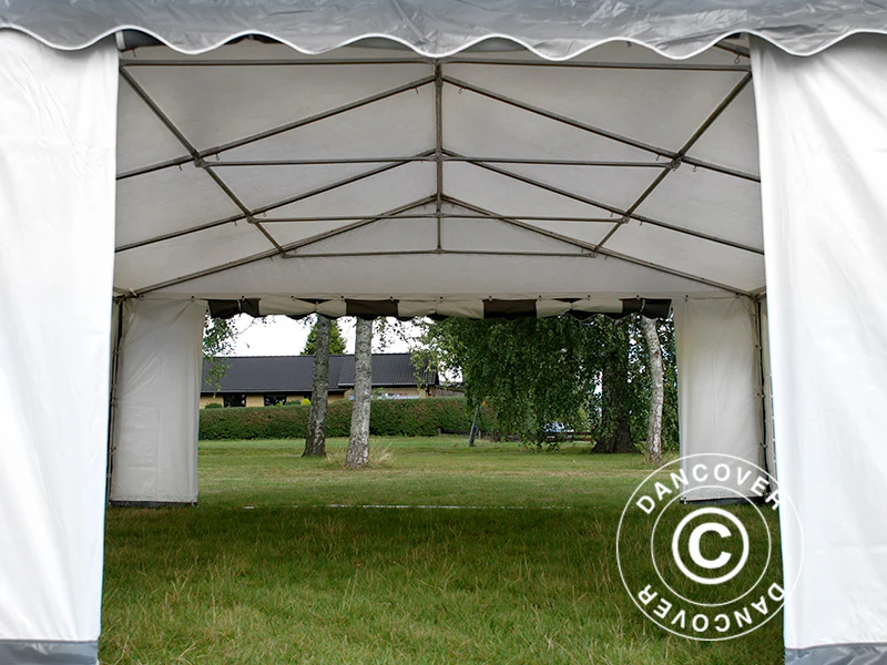 Namiot imprezowy Original 6x8m PVC 900, Szary/Biały - Image 7