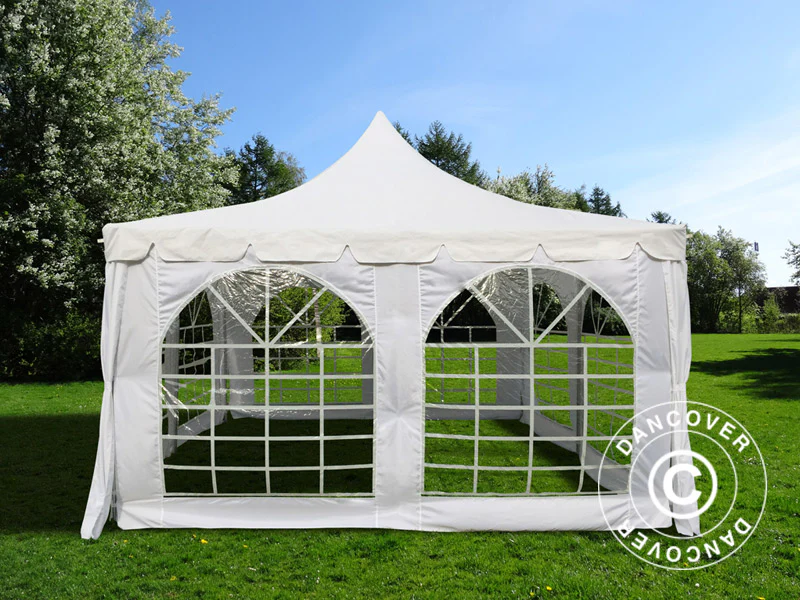 Namiot imprezowy Pagoda 4x4m, biały - Image 4