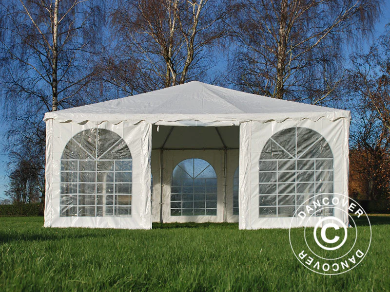 Namiot imprezowy Pagoda Exclusive 6x6m PCV, Biały - Image 3