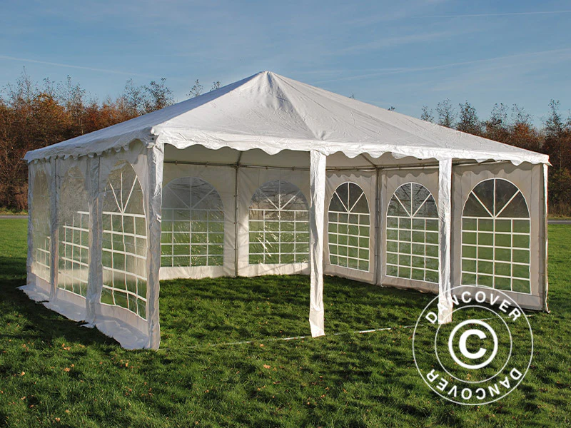 Namiot imprezowy Pagoda Exclusive 6x6m PCV, Biały - Image 4