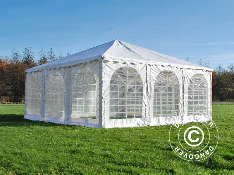 Namiot imprezowy Pagoda Exclusive 6x6m PCV, Biały - Image 5