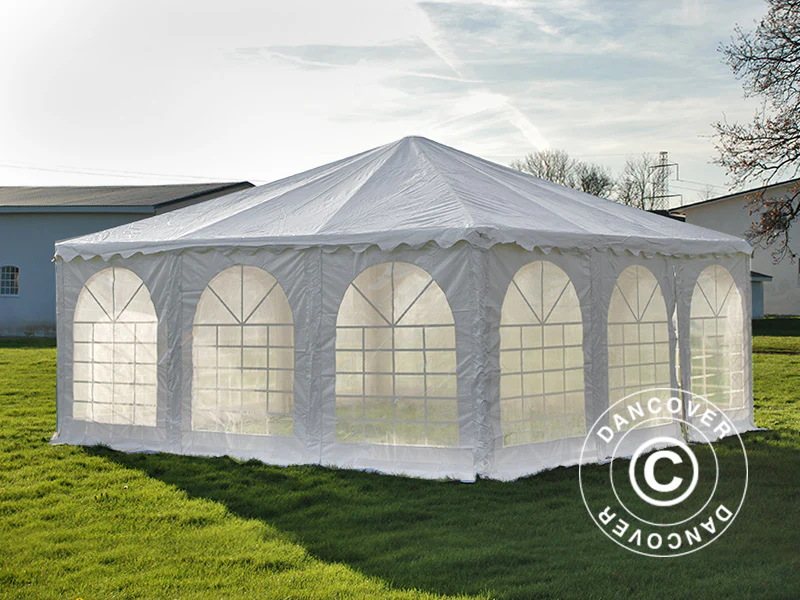 Namiot imprezowy Pagoda Exclusive 6x6m PCV, Biały - Image 9