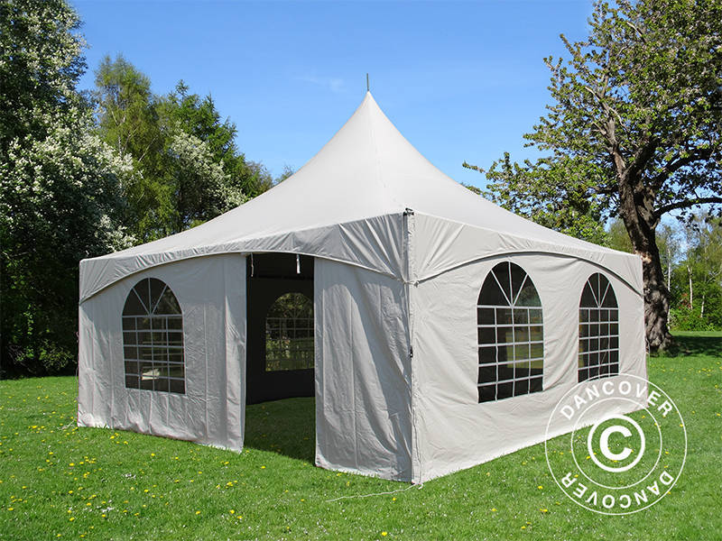 Namiot imprezowy Pagoda PartyZone 5x5m, PCV, biały - Image 2