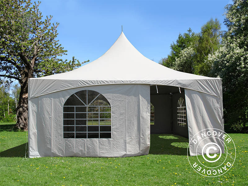 Namiot imprezowy Pagoda PartyZone 5x5m, PCV, biały - Image 8