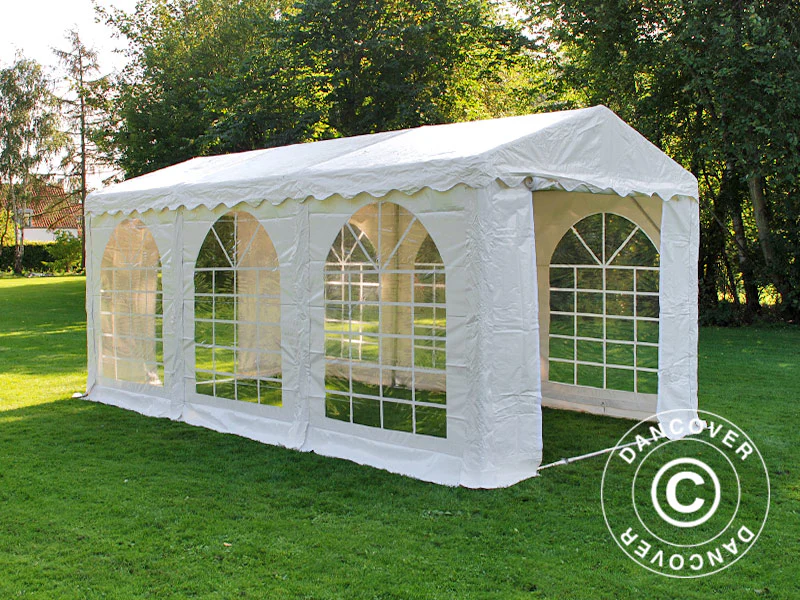 Namiot imprezowy SEMI PRO Plus 3x6m PVC 900, Biały - Image 16