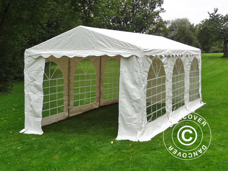 Namiot imprezowy SEMI PRO Plus 3x6m PVC 900, Biały - Image 3