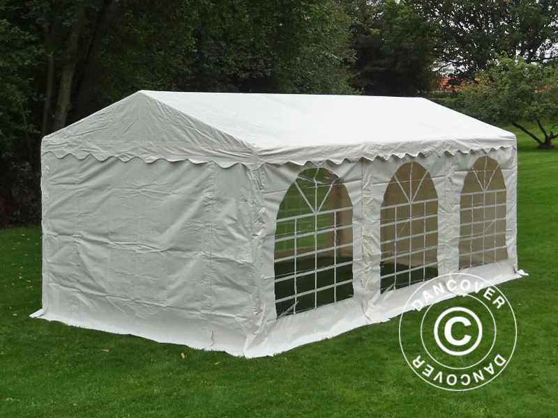 Namiot imprezowy SEMI PRO Plus 3x6m PVC 900, Biały - Image 4