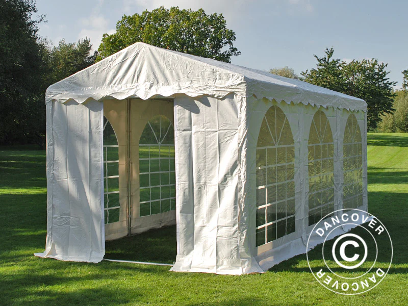 Namiot imprezowy SEMI PRO Plus 3x6m PVC 900, Biały - Image 5
