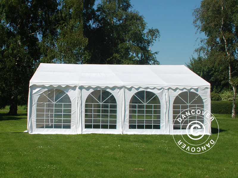 Namiot imprezowy SEMI PRO Plus 4x8m PVC 900, Biały - Image 2
