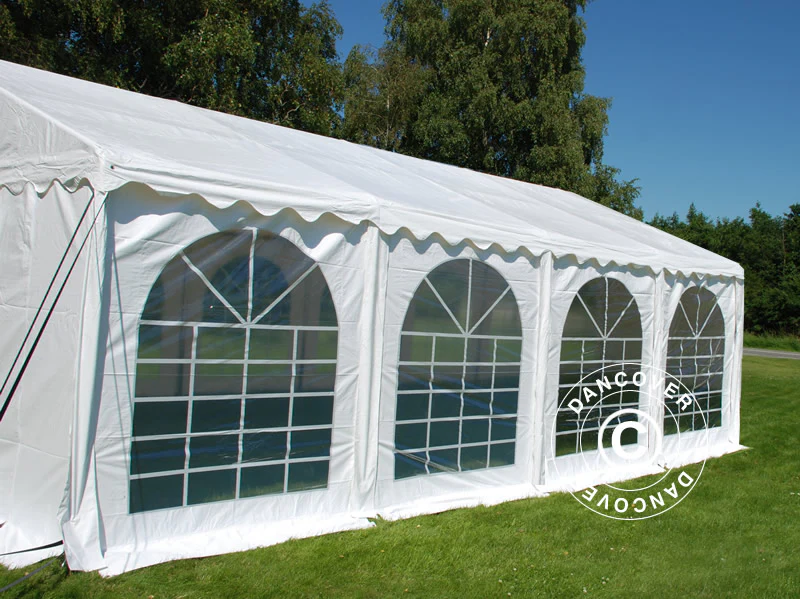 Namiot imprezowy SEMI PRO Plus 4x8m PVC 900, Biały - Image 3