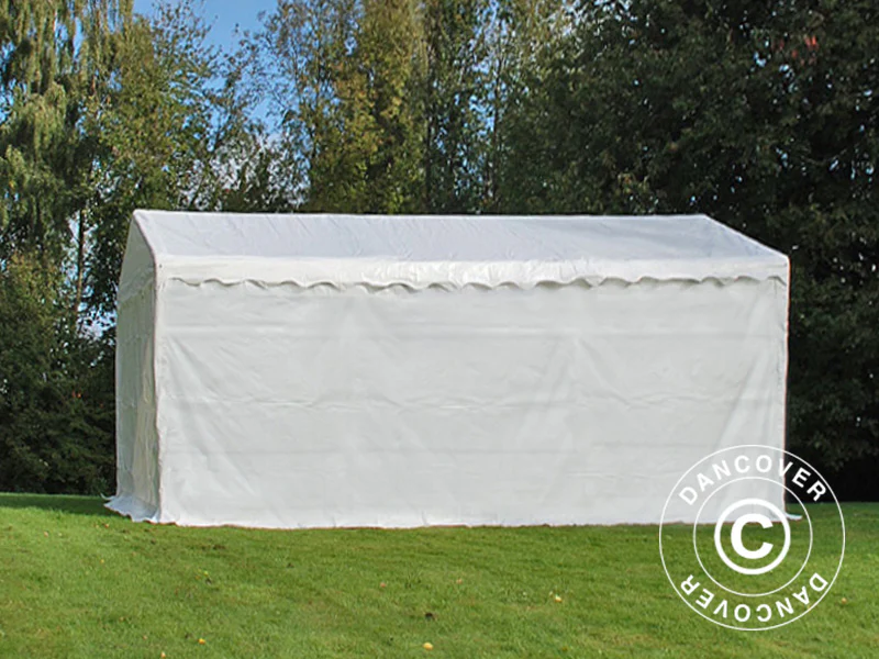 Namiot magazynowy Basic 2 w 1, 4x6m PE 700, biały - Image 3
