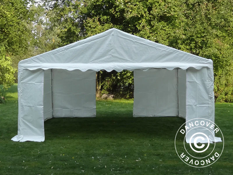 Namiot magazynowy Basic 2 w 1, 5x6m PE 700, biały - Image 4