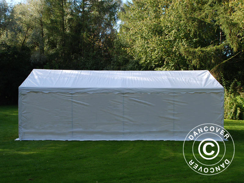 Namiot magazynowy Basic 2 w 1, 5x8m PE 700, biały - Image 3
