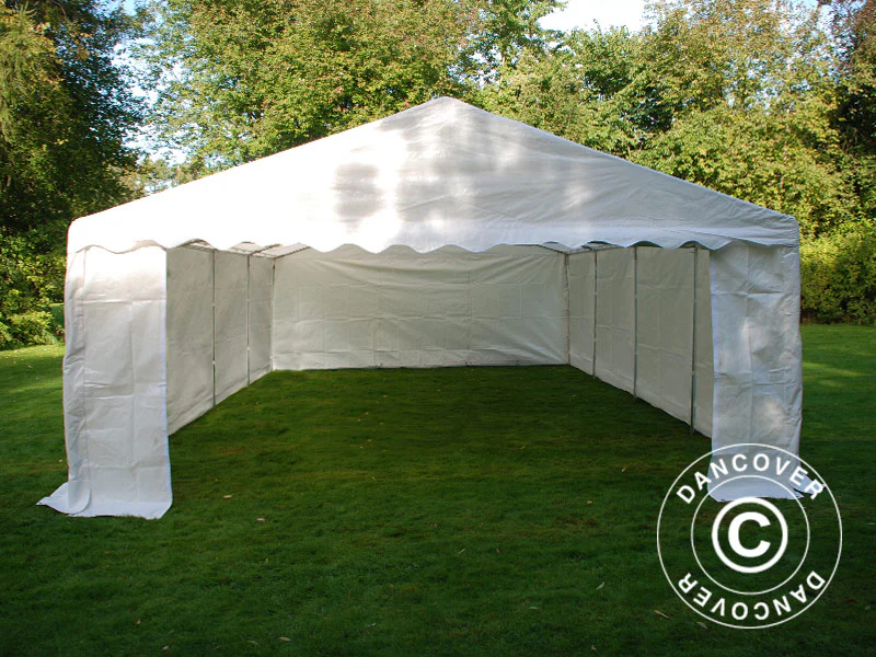 Namiot magazynowy Basic 2 w 1, 5x8m PE 700, biały - Image 4