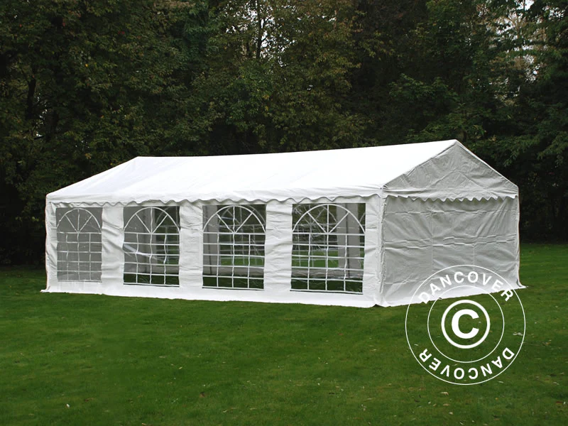 Namiot magazynowy Basic 2 w 1, 5x8m PE 700, biały - Image 7