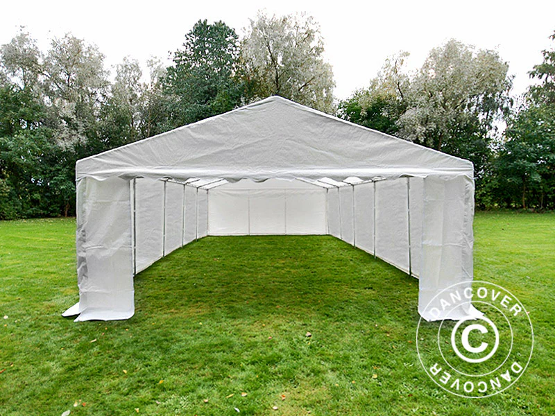 Namiot magazynowy Basic 2 w 1, 6x12m PE 700, biały - Image 4
