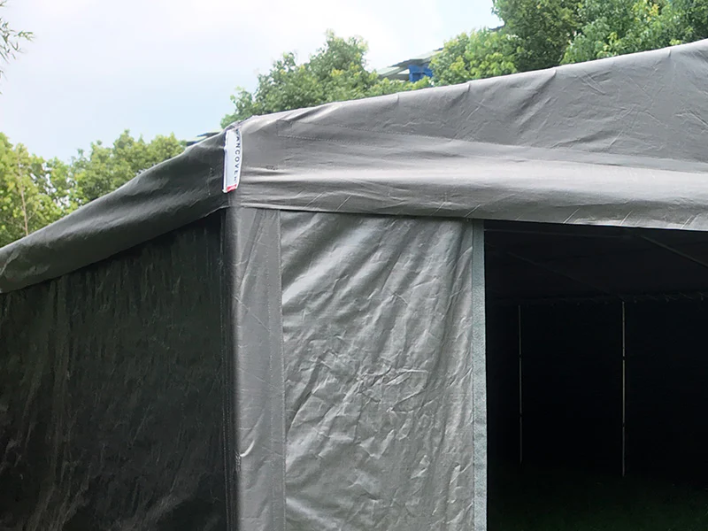 Namiot magazynowy Basic, 6x6m, PE 300, Szary - Image 7