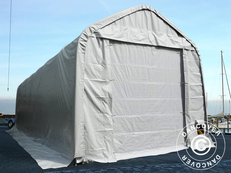 Namiot magazynowy Oceancover 5,5x20x4,1x5,3m, PCV, Biały - Image 2