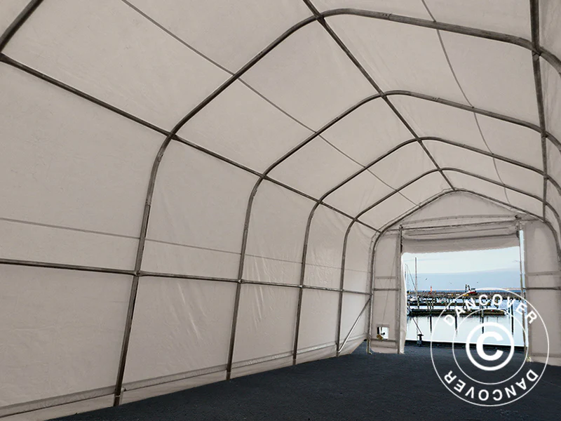 Namiot magazynowy Oceancover 5,5x20x4,1x5,3m, PCV, Biały - Image 7