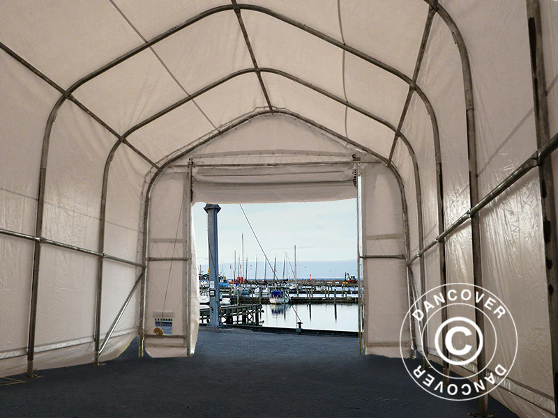Namiot magazynowy Oceancover 5,5x20x4,1x5,3m, PCV, Biały - Image 8