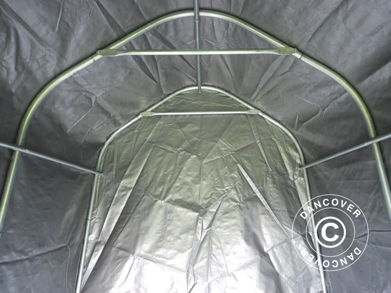Namiot magazynowy PRO 2x2x2m PE, Szary - Image 4