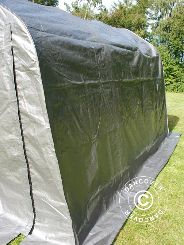 Namiot magazynowy PRO 2x3x2m PE, z Podłogą, Szary - Image 6