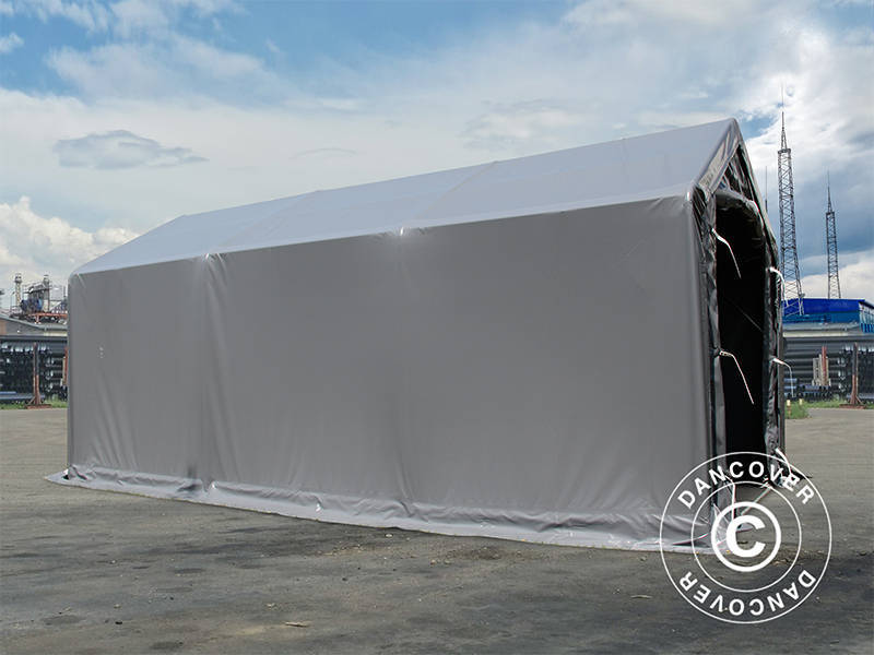 Namiot magazynowy PRO 3x6x2x2,82m, PCV, Szary - Image 5