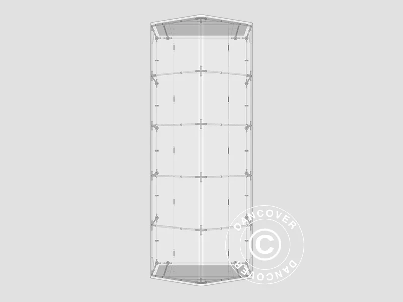 Namiot magazynowy PRO 4x10x2x3,1m, PCV, Szary - Image 11