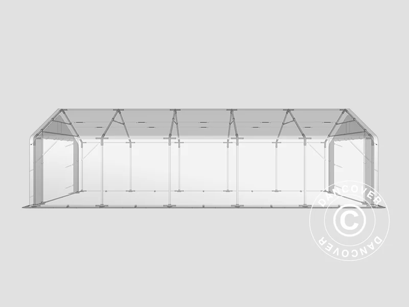 Namiot magazynowy PRO 4x10x2x3,1m, PCV, Szary - Image 13