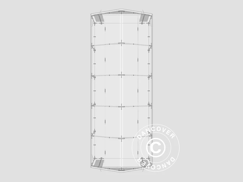 Namiot magazynowy PRO 4x10x2x3,1m, PCV, Szary - Image 14
