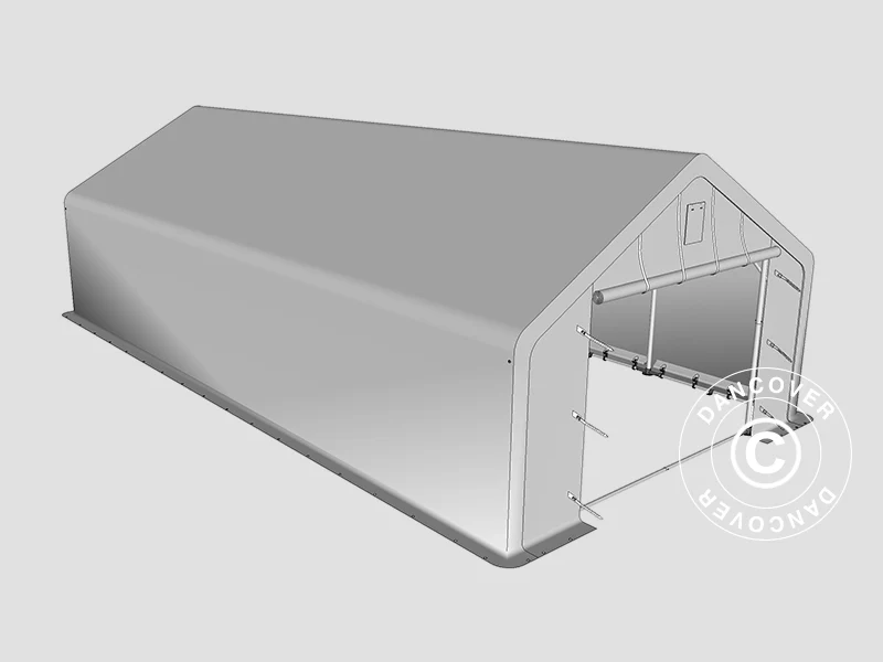Namiot magazynowy PRO 5x10x2x3,39m, PCV, Szary - Image 15
