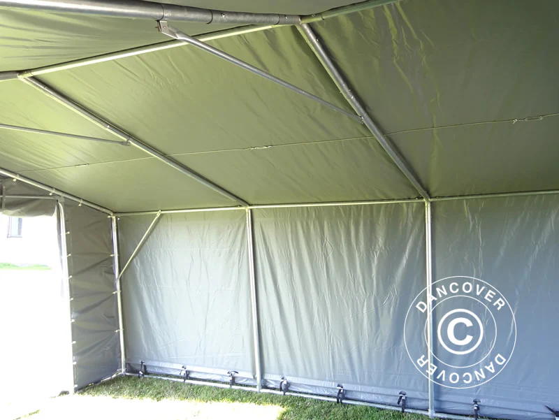 Namiot magazynowy PRO 5x10x2x3,39m, PCV, Szary - Image 9