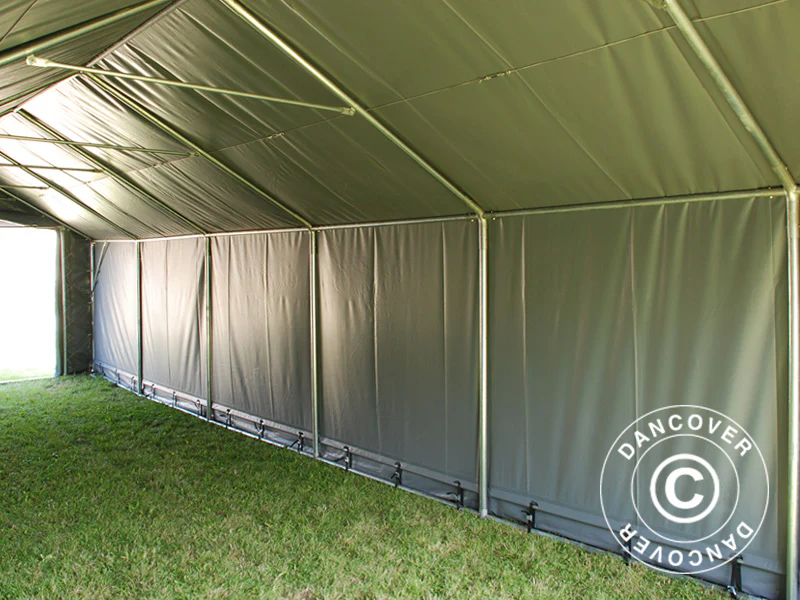 Namiot magazynowy PRO 5x12x2x3,39m, PCV, Szary - Image 13
