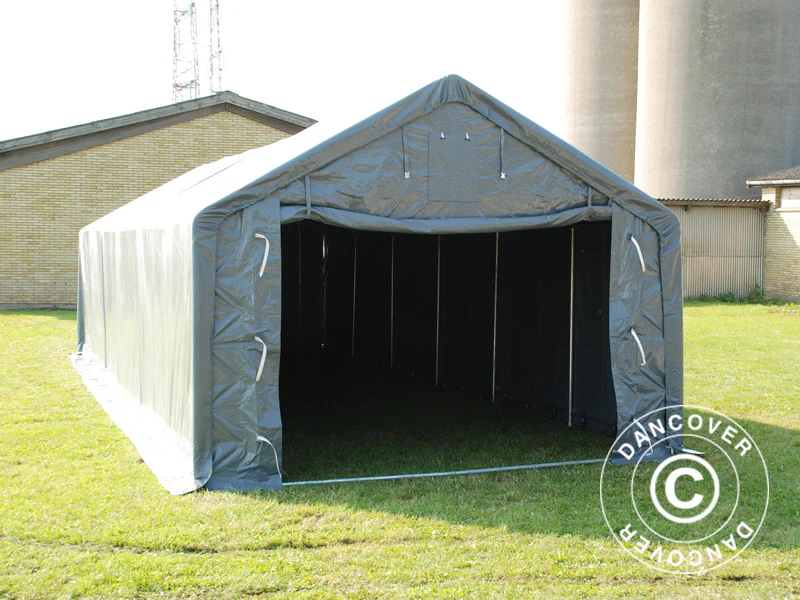 Namiot magazynowy PRO 5x12x2x3,39m, PCV, Szary - Image 15