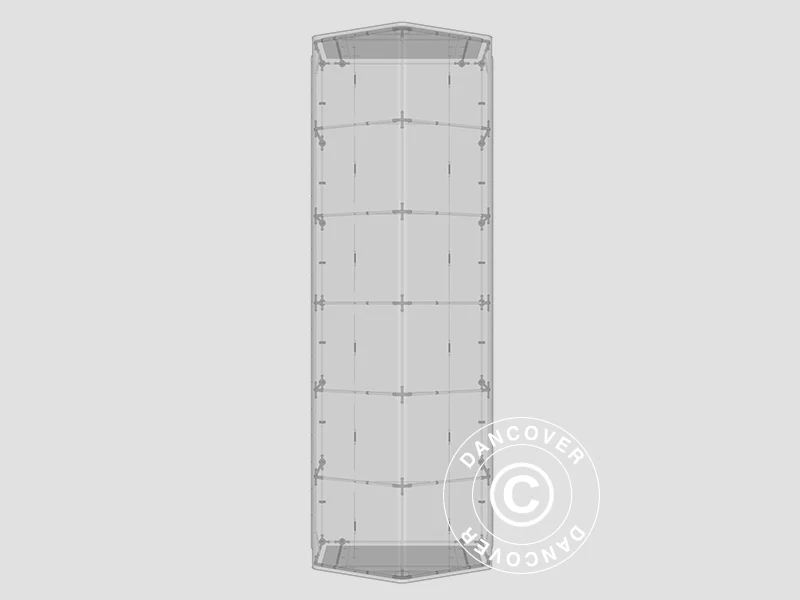 Namiot magazynowy PRO 5x12x2x3,39m, PCV, Szary - Image 31