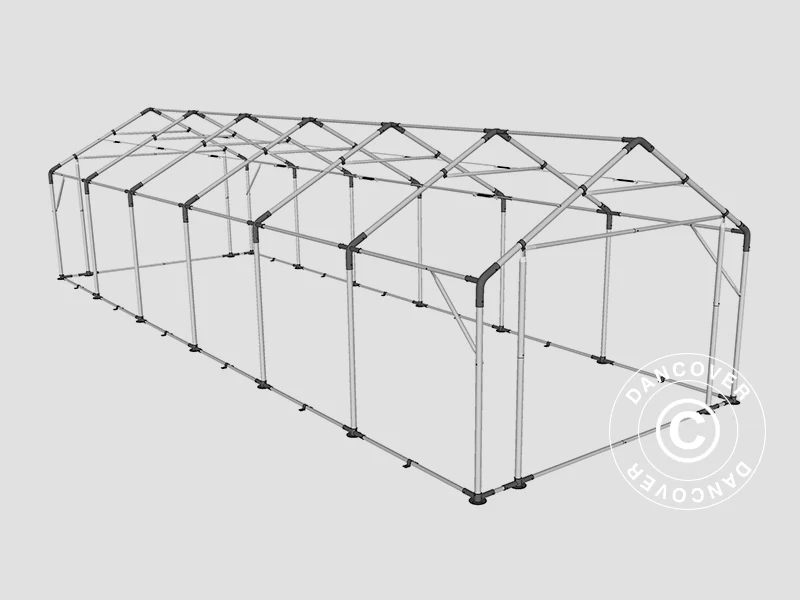 Namiot magazynowy PRO 5x12x2x3,39m, PCV, Szary - Image 36